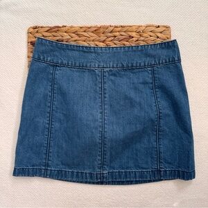 Free People Denim Mini Skirt